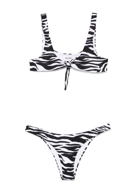 White and black zebra-print bikini The attico - women THE ATTICO | 250WBC00011PAA014PR020